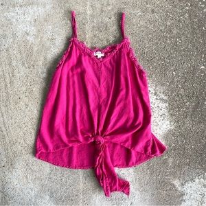 ✷  Umgee ✷ Pink Spaghetti Strap Blouse Size Medium